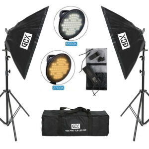 Gdx Pro TLB LED 500 BiColor İkili Set - Fotoğraf & Video Çekim Işığı (Dimmerli)