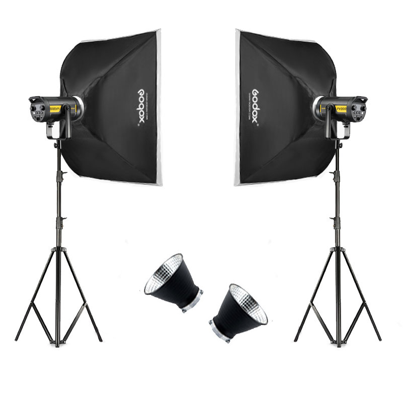 Godox FV200 2'li Kit 200 Watt LED Video Işığı
