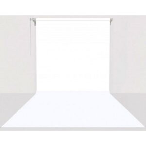 Gdx Sonsuz Beyaz Fon Perde (Kumaş) 2.70x5.80 Metre, Boru, Makara, Zincir