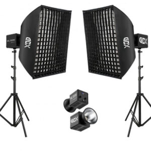 Gdx ML100 Bicolor 60x90 Gridli SoftBox Video ve Ürün Çekim İkili Işık Seti