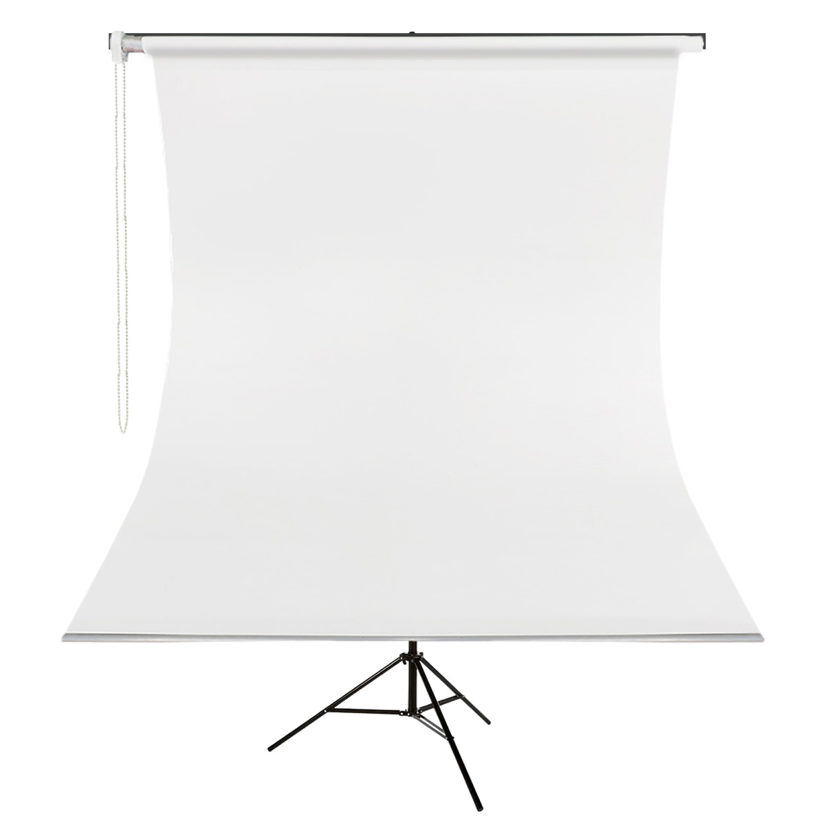 GDX Kumaş - Seyyar Vesikalık Beyaz Renk Fon Perde 190x400 cm