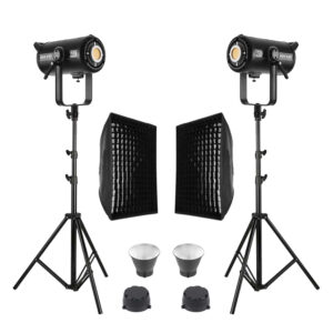 GDX EXC-220C-II 2'li Full Set (Gridli 60x90 Softbox + 260 cm Kalın Işık Ayağı)