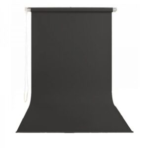 Gdx Sonsuz Siyah Fon Perde (Kumaş) 190x400cm, Boru, Makara, Zincir