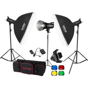 Godox SK400 II W/S 3'lü Stüdyo Paraflaş SoftBox Kit (400 Watt)
