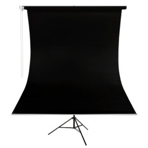 GDX Kumaş - Seyyar Vesikalık Siyah Renk Fon Perde 190x400 cm
