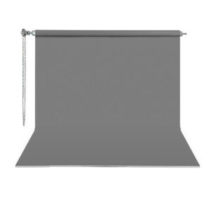 Gdx Sonsuz Gri Fon Perde (Kumaş) 2.70x5.80 Metre, Boru, Makara, Zincir