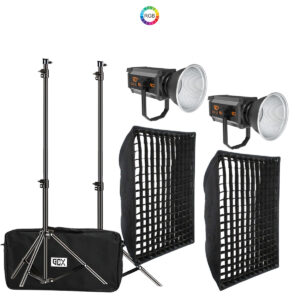 GDX 300 RGB III Profesyonel İkili Fotoğrafçılık ve Video Renkli Dolgu Işığı Seti Fareyi Resmin Üzerine Getirin