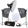 Gdx BM400 3'lü Paraflaş Set + Çekim Çadırı 80x80cm