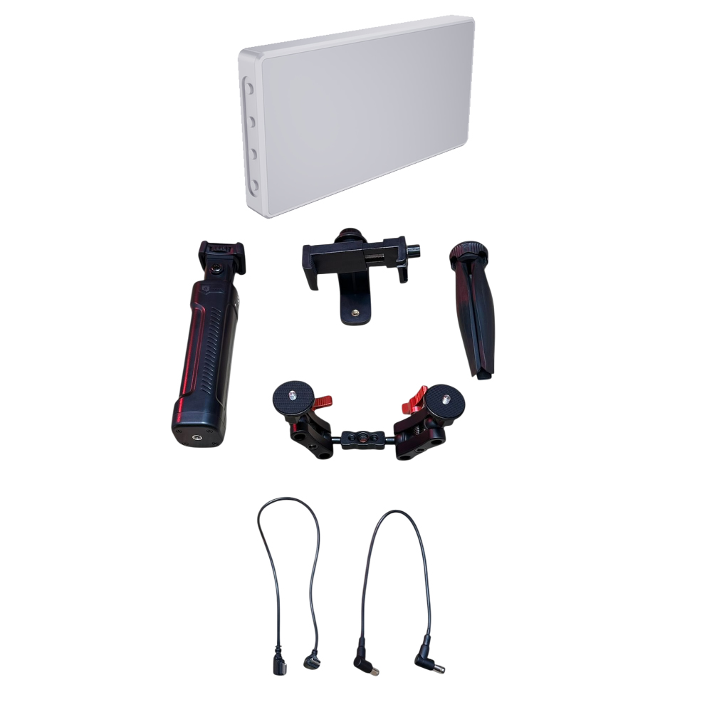 GDX CF-135 II RGB Telefon Vlog Seti + El Tipi Powerbank Tripod Batarya - Görsel 3