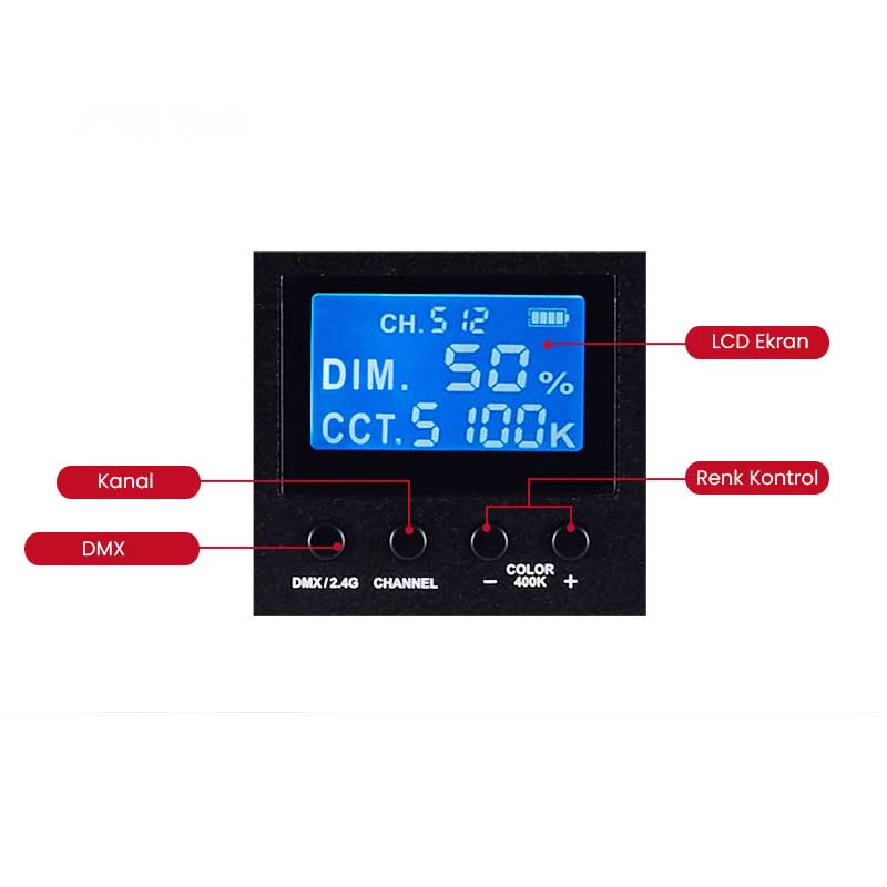 GDX CF-LED 120W Video Led Işık - Görsel 3