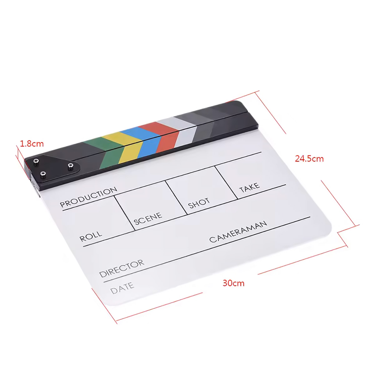 GDX CLP-01 Klaket - Clapperboard Clapboard (Kalem ve Silgi Hediyeli) - Görsel 3