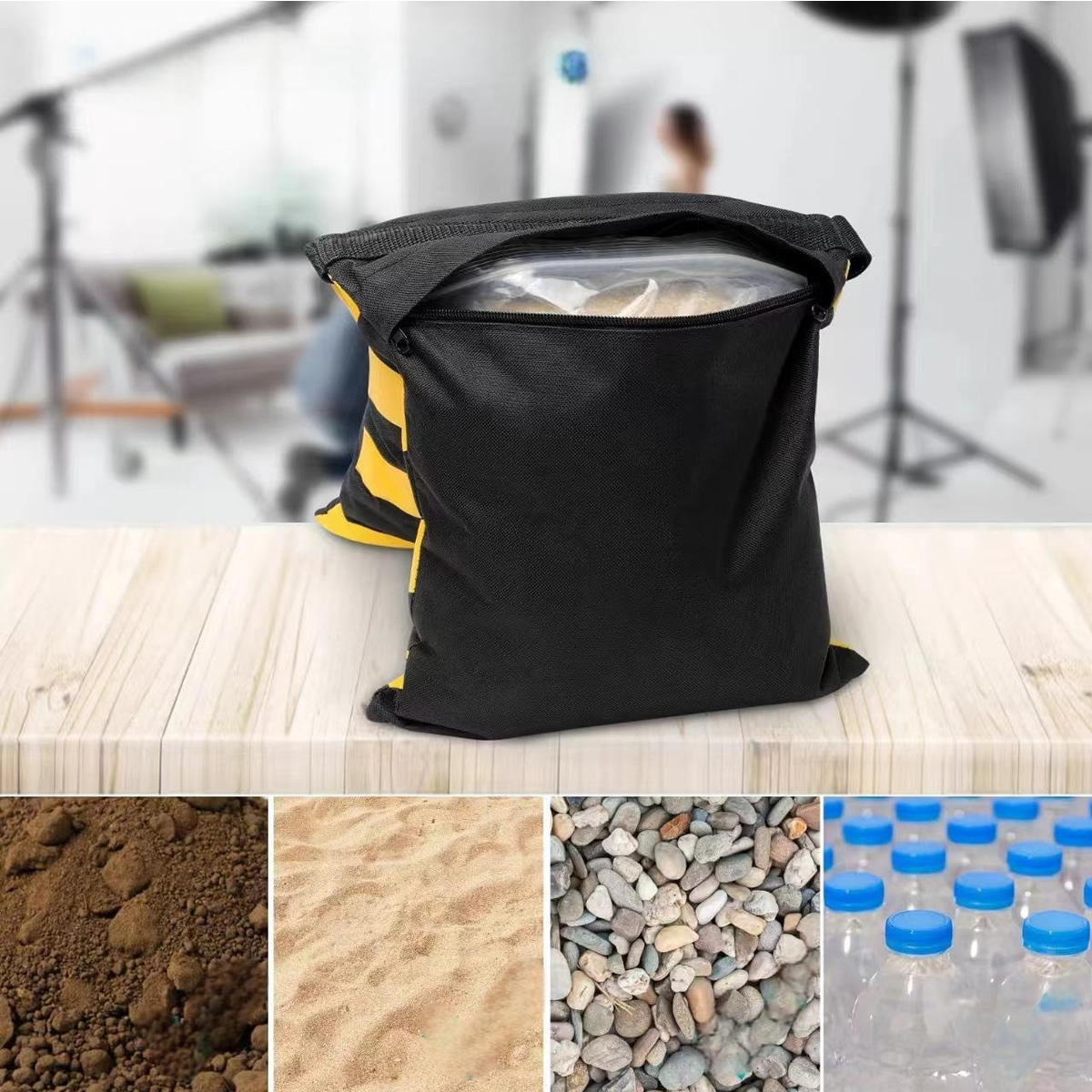 GDX Kum Torbası Fotoğraf Stüdyosu Işık Standı Deve Boynu Ağırlığı - Görsel 5