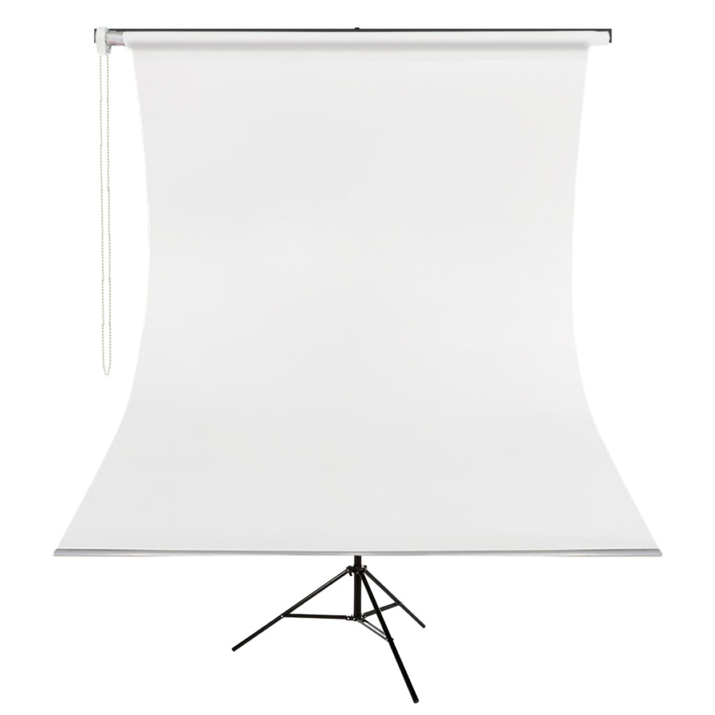 GDX Kumaş – Seyyar Vesikalık Beyaz Renk Fon Perde 190×400 cm