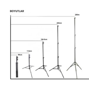 GDX LS-288 Plus Yaylı Kalın Işık Ayağı (280 CM) Fareyi Resmin Üzerine Getirin