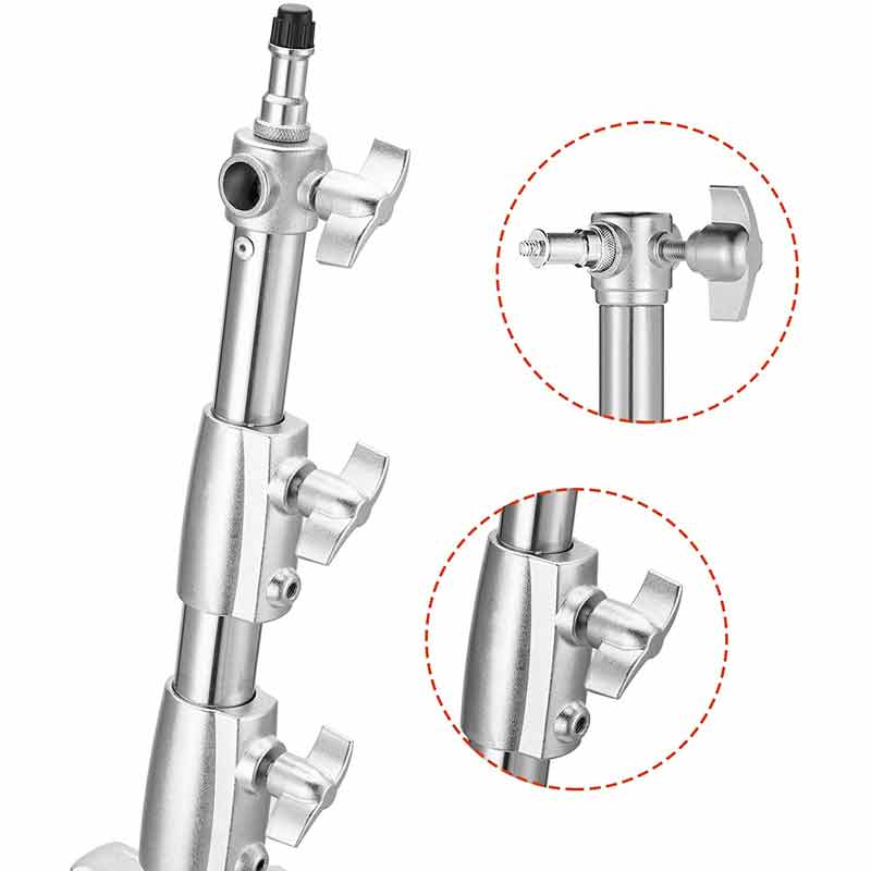 Gdx LS-400 Plus Kalın Metal Işık Ayağı (4 Metre) - Görsel 5