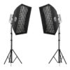 Gdx ML230W Bicolor Video ve Fotoğraf 60x90 Gridli Softbox İkili Sürekli Işık Seti