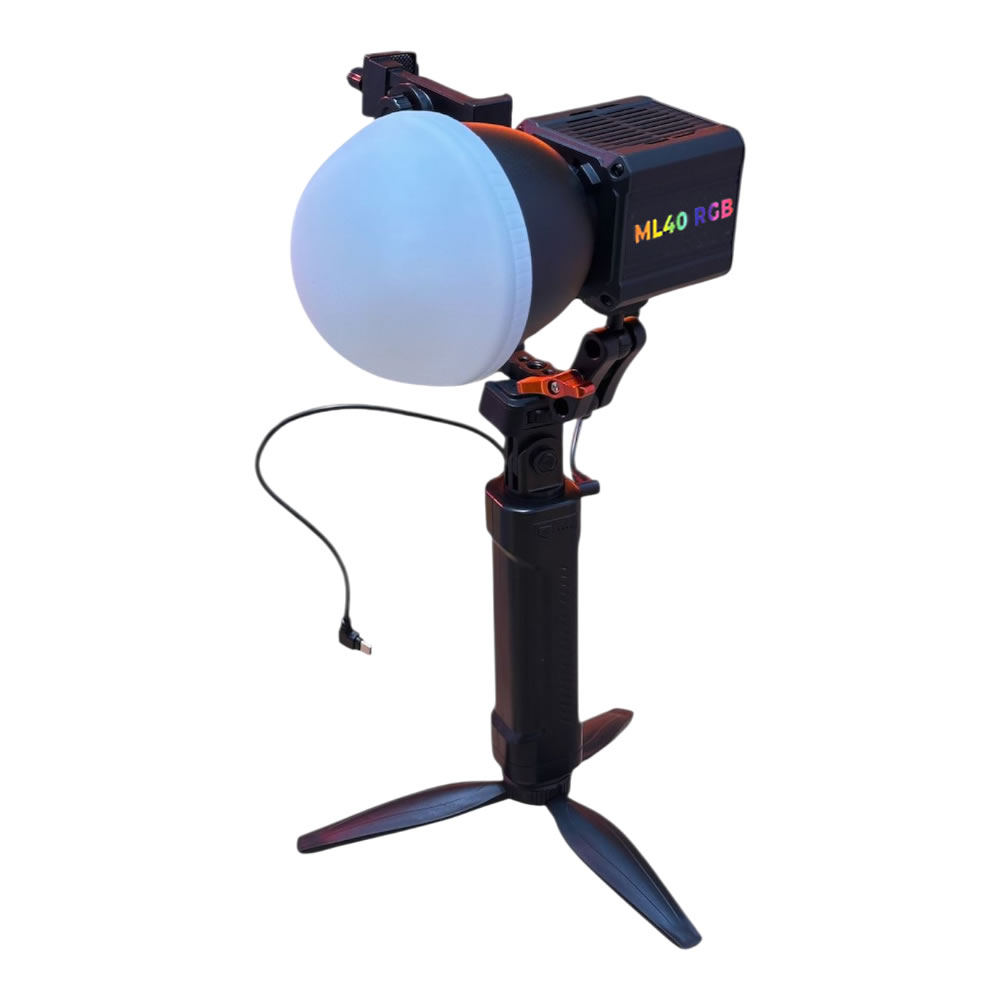 GDX ML40 RGB Telefon Vlog Seti + El Tipi Powerbank Tripod Batarya