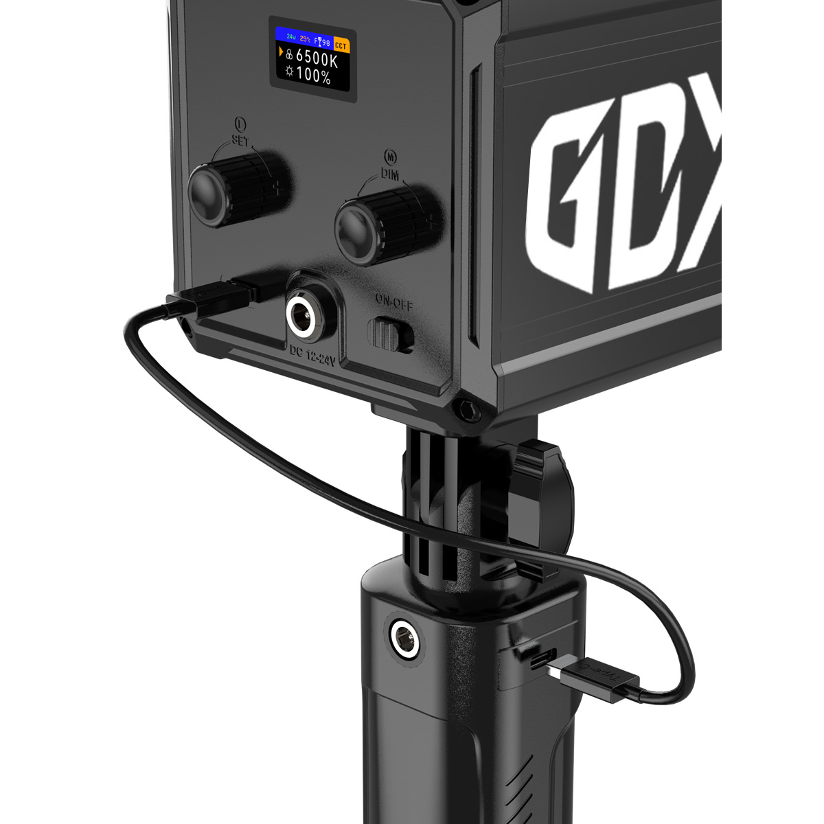 GDX ML60W Bicolor Video Led Sürekli Işık + El Tipi Powerbank Tripod Batarya - Görsel 4