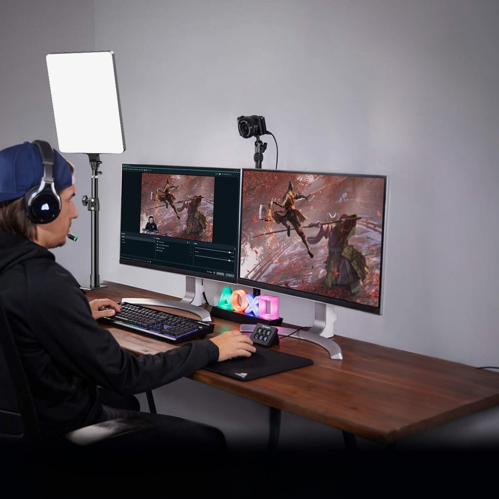 Gdx P300TS BiColor Profesyonel Youtuber 80W Tekli Masaüstü Yayıncı Işık Seti