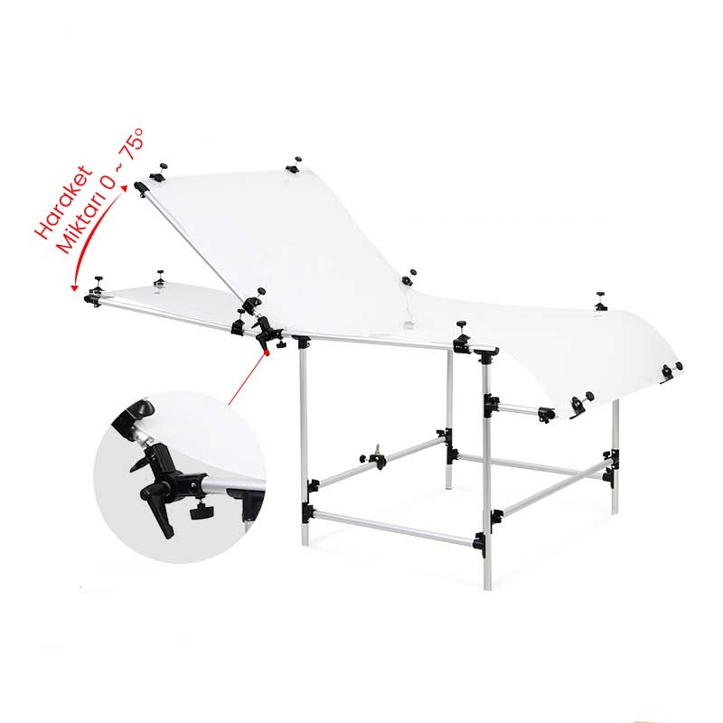 Gdx PHT-60130 Ürün Çekim Masası (60x130 cm) - Görsel 3