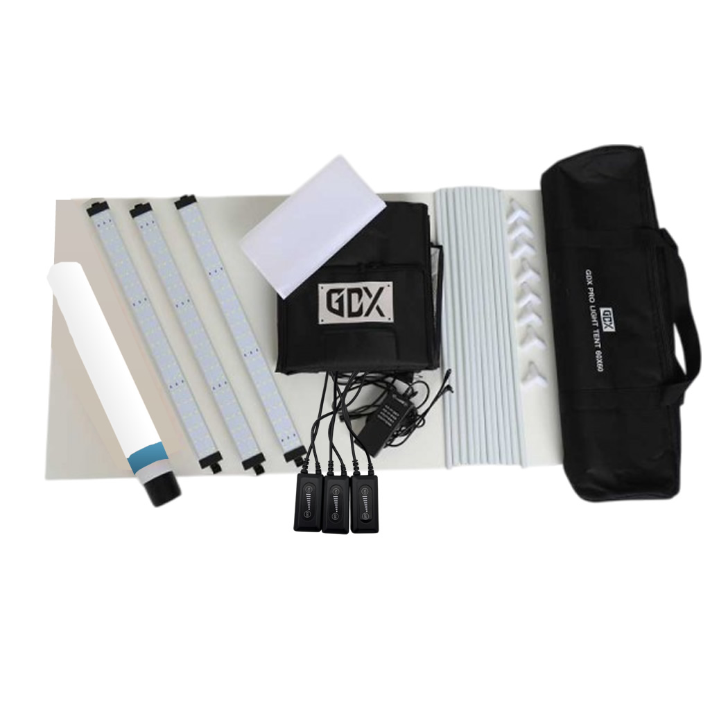 Gdx Pro II 3 Led Işıklı Ürün Çekim Çadırı 60x60 cm - Görsel 3