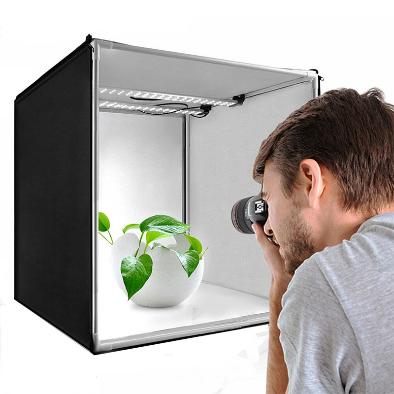 Gdx Pro II 3 Led Işıklı Ürün Çekim Çadırı 80x80 cm - Görsel 4