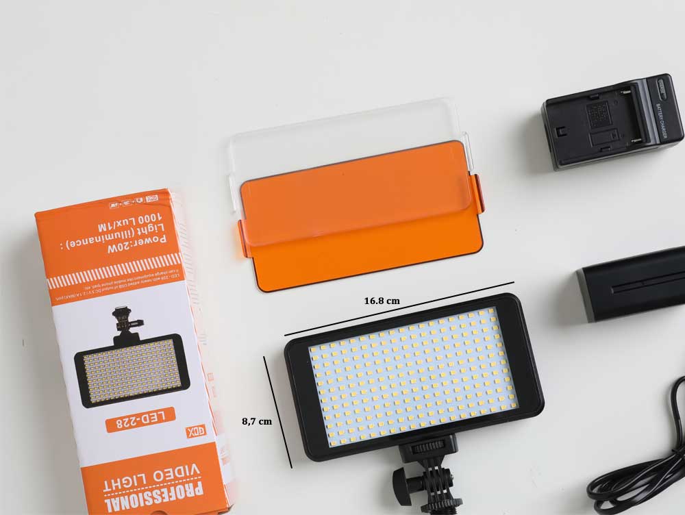 Gdx Pro Led 228AS Bataryalı 2'li Sürekli Led Işık Seti - Görsel 4