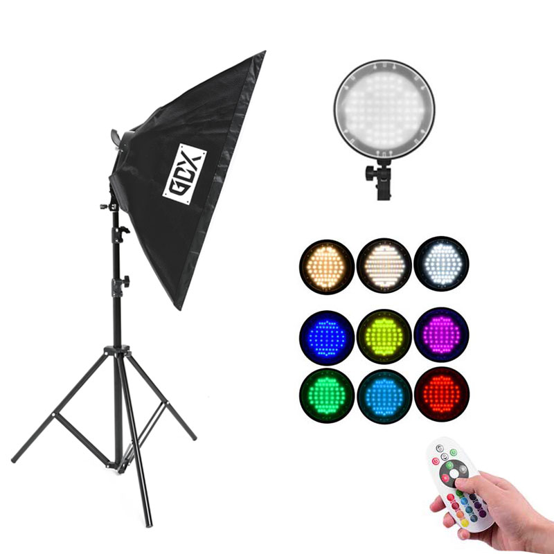 Gdx Pro TLB-500 RGB İkili Set - Fotoğraf & Video Çekim Işığı (Dimmerli) - Görsel 3