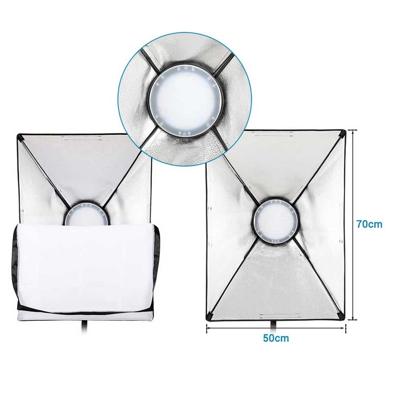 Gdx Pro TLB-500 RGB İkili Set - Fotoğraf & Video Çekim Işığı (Dimmerli) - Görsel 4