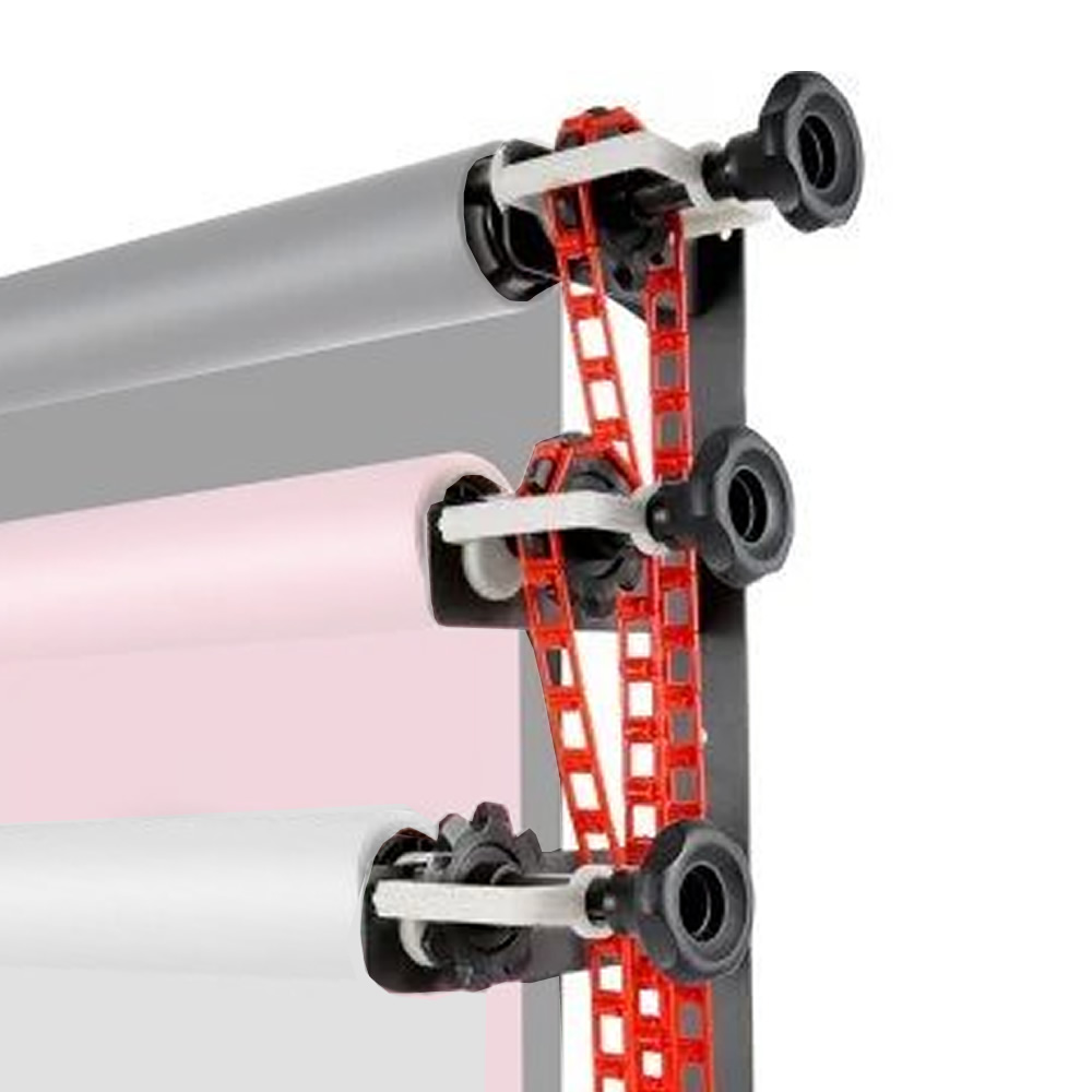 Gdx Sabit Kağıt Sonsuz 3'lü Fon Perde 2.70x11 Metre (WBG) - Görsel 5