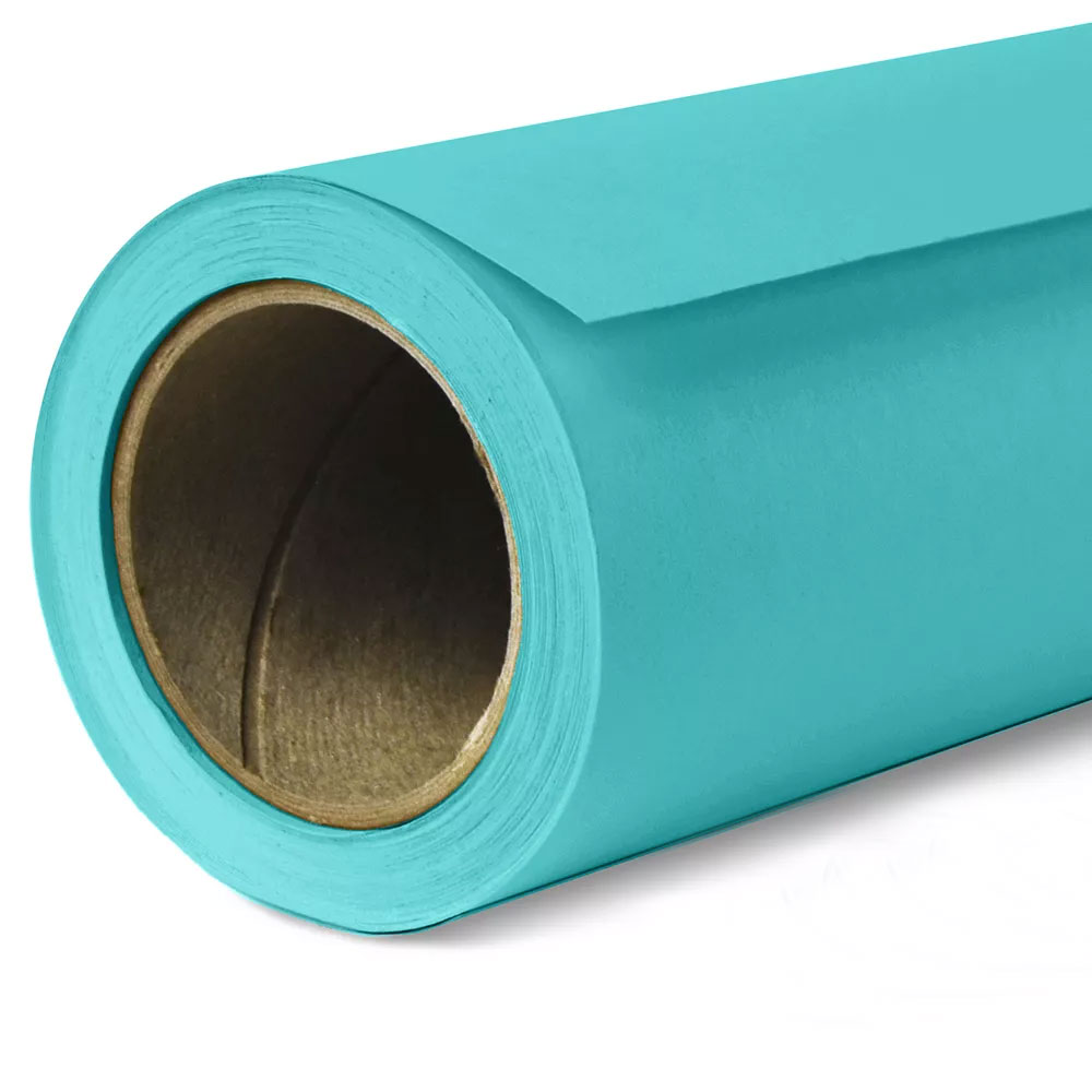 GDX Sabit (Tavan & Duvar) Kağıt Sonsuz Stüdyo Fon Perde (Baby Blue) 2.70x11 Metre - Görsel 3