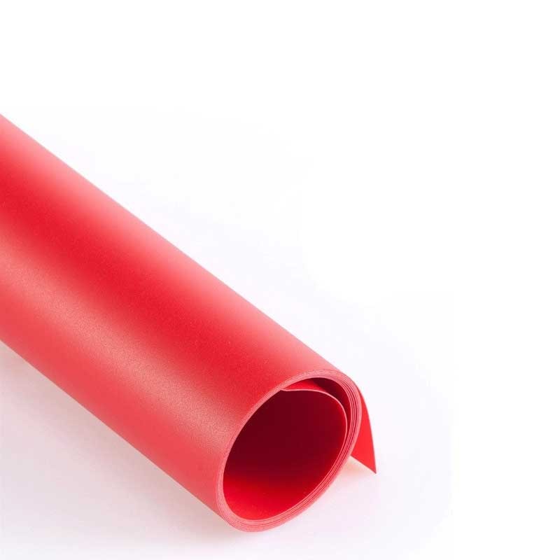 GDX Seyyar PVC Fon Perde Kırmızı - Red 120cm x 200cm - Görsel 3