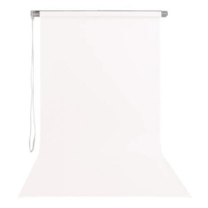 Gdx Sonsuz Beyaz Fon Perde (Kumaş) 190x400cm, Boru, Makara, Zincir