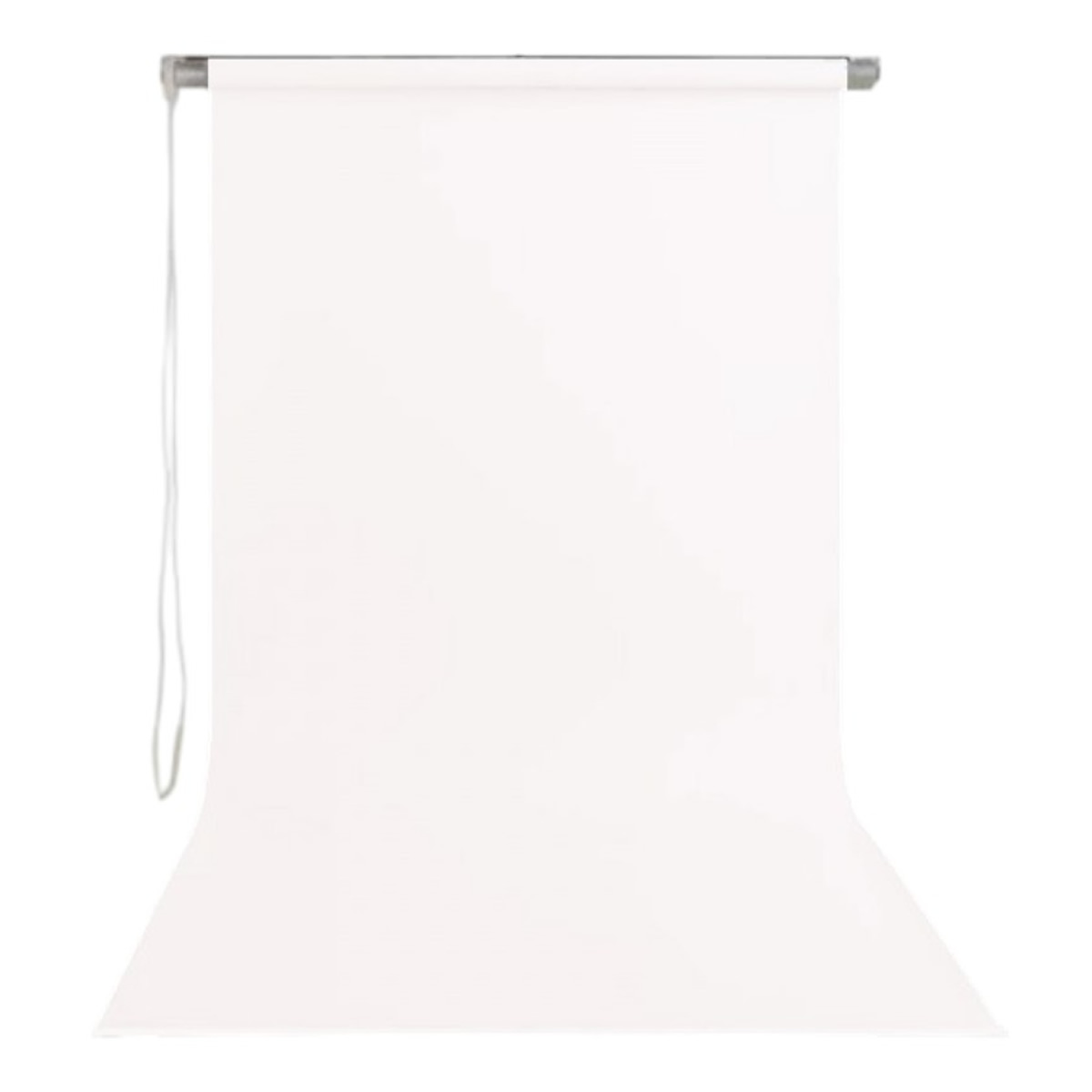 Gdx Sonsuz Beyaz Fon Perde (Kumaş) 190x400cm, Boru, Makara, Zincir