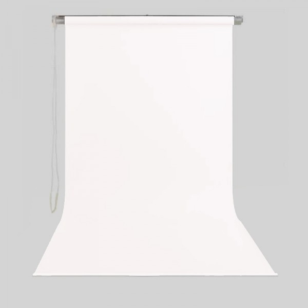 Gdx Sonsuz Beyaz Fon Perde (Kumaş) 190x400cm, Boru, Makara, Zincir - Görsel 2