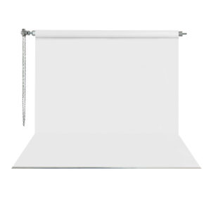 Gdx Sonsuz Beyaz Fon Perde (Kumaş) 2.70x5.80 Metre, Boru, Makara, Zincir