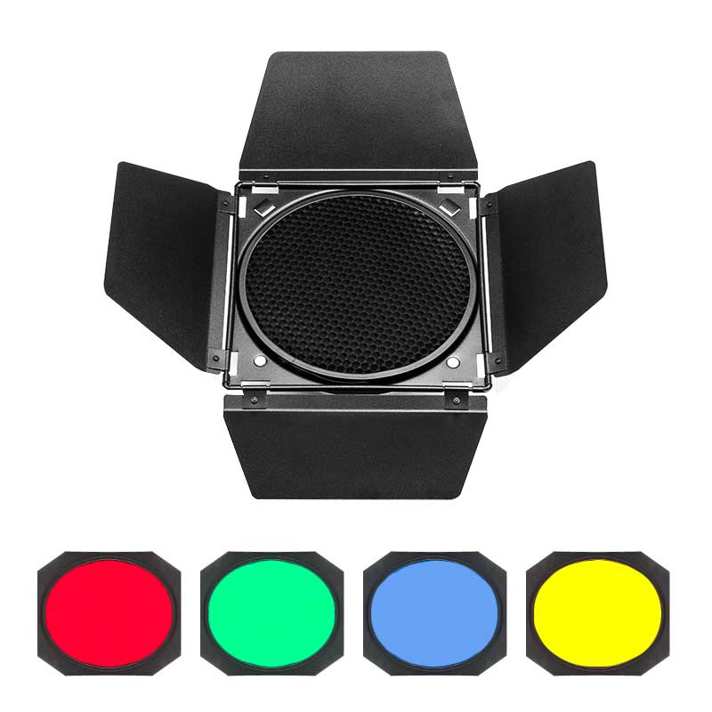 Godox BD-04 Renkli Filtre ve Petek Seti (200mm Çap) - Görsel 3