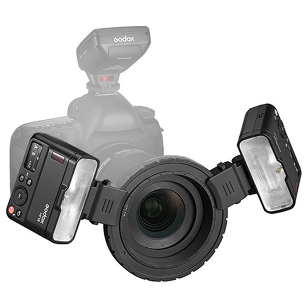 Godox MF12 K2 Makro Flaş Difüzörlü İkili Set + XPRO-C TTL Canon Tetikleyici - Görsel 4