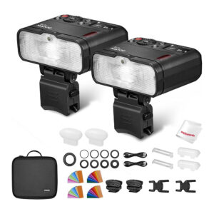 Godox MF12 K2 Makro Flaş Difüzörlü İkili Set + XPRO-S TTL Sony Tetikleyici Fareyi Resmin Üzerine Getirin