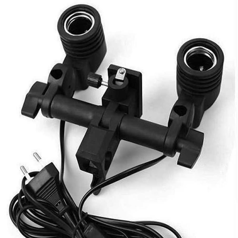 Godox UB-002 40inç 101cm Transparan Şemsiye Çift Duylu İkili Set Bundle - Görsel 3