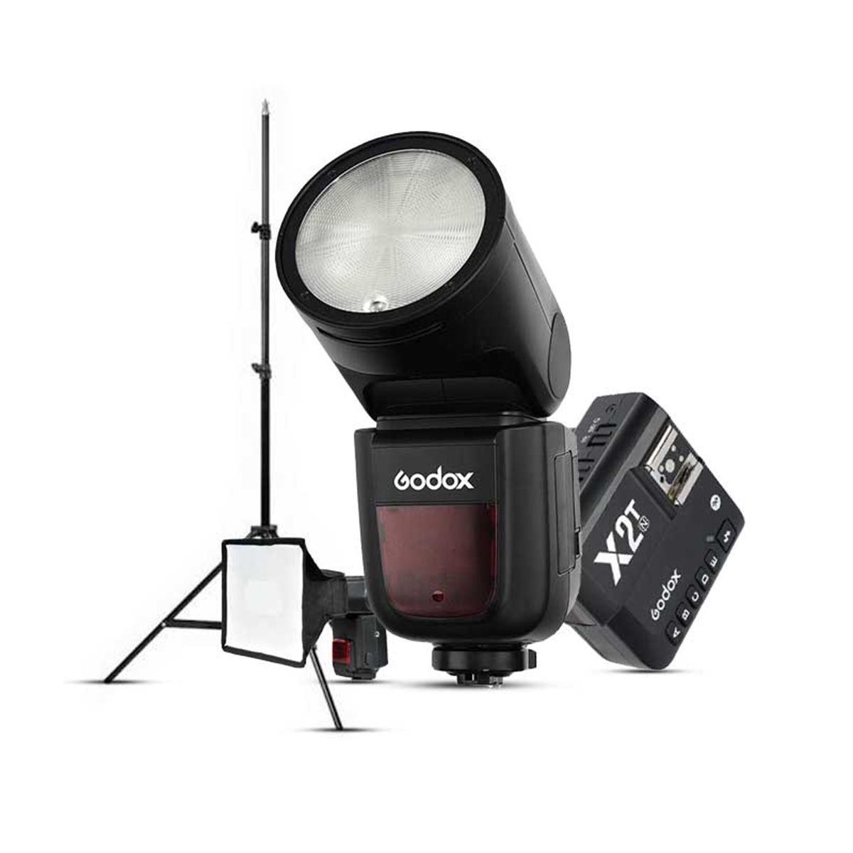 Godox V1 Nikon Flaş Full Set (Flaş, Tetikleyici, Softbox, Tripod) - Görsel 2