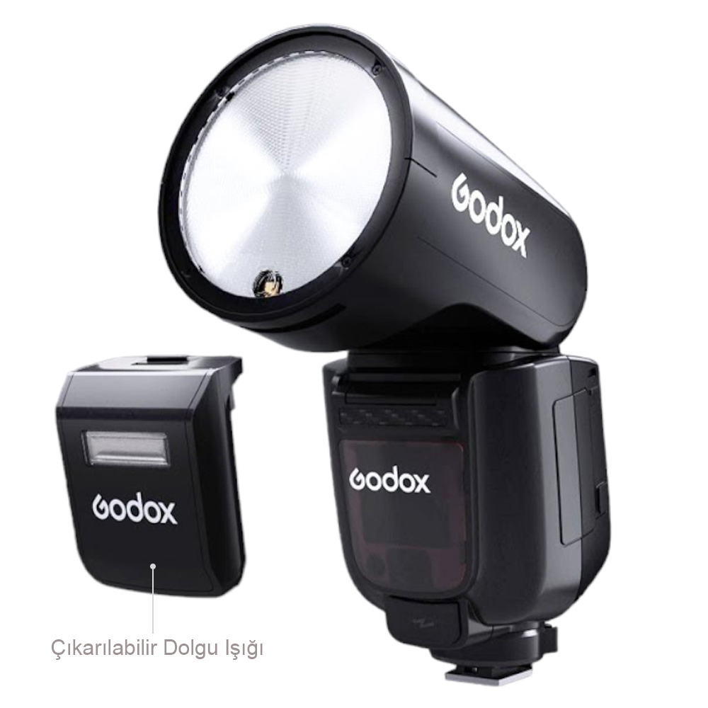 Godox V1 Pro Canon Flaş Full Set (Flaş, X2 Tetikleyici, 15x20 Softbox, Tripod) - Görsel 2
