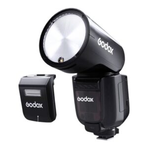 Godox V1 Pro Nikon Uyumlu Yuvarlak Kafa Tepe Flaşı​ Fareyi Resmin Üzerine Getirin