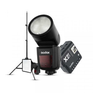 Godox V1 Sony Flaş Full Set (Flaş, Tetikleyici, Softbox, Tripod) Fareyi Resmin Üzerine Getirin