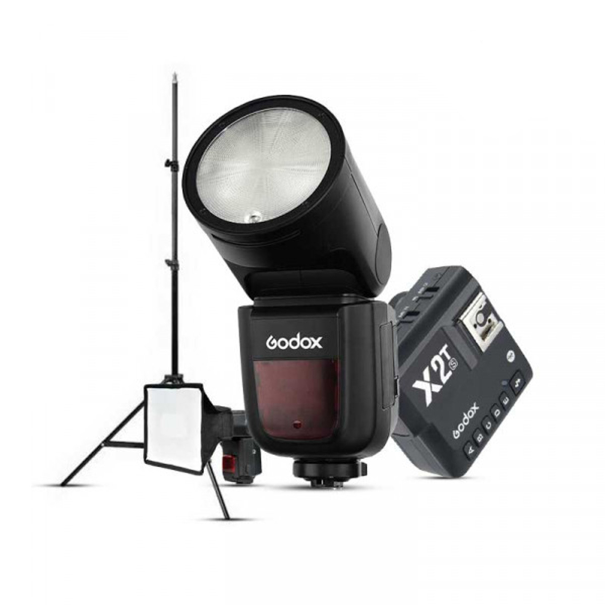 Godox V1 Sony Flaş Full Set (Flaş, Tetikleyici, Softbox, Tripod) - Görsel 2