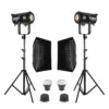 GDX EXC-220C-II 2'li Full Set (Gridli 60x90 Softbox + 260 cm Kalın Işık Ayağı)