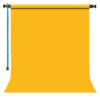 GDX Sabit (Tavan & Duvar) Kağıt Sonsuz Stüdyo Fon Perde (Deep Yellow) 2.70x11 Metre