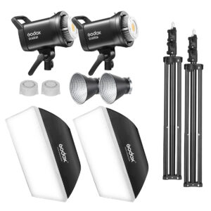 Godox SL60II Bi 60W Bi-Color COB LED Video Işığı 2'li Set Fareyi Resmin Üzerine Getirin