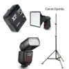 Godox TT685II-C Canon Flaş Full Set (Tepe Flaş + Tetikleyici + Tripod + Softbox)
