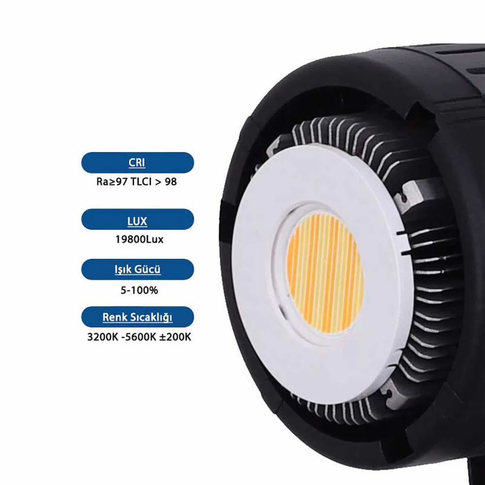 GDX HD-120II C BiColor Tekli Işık Seti 120W Fotoğraf ve Video LED Işığı - Görsel 4